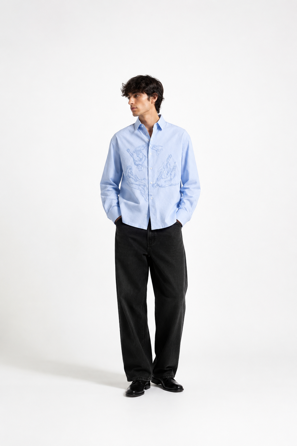 Embroidered Twill Shirt